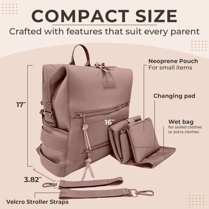 Neoprene Diaper Bag Backpack