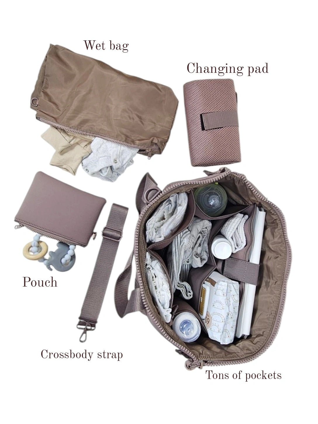 Neoprene Duffel Diaper Bag